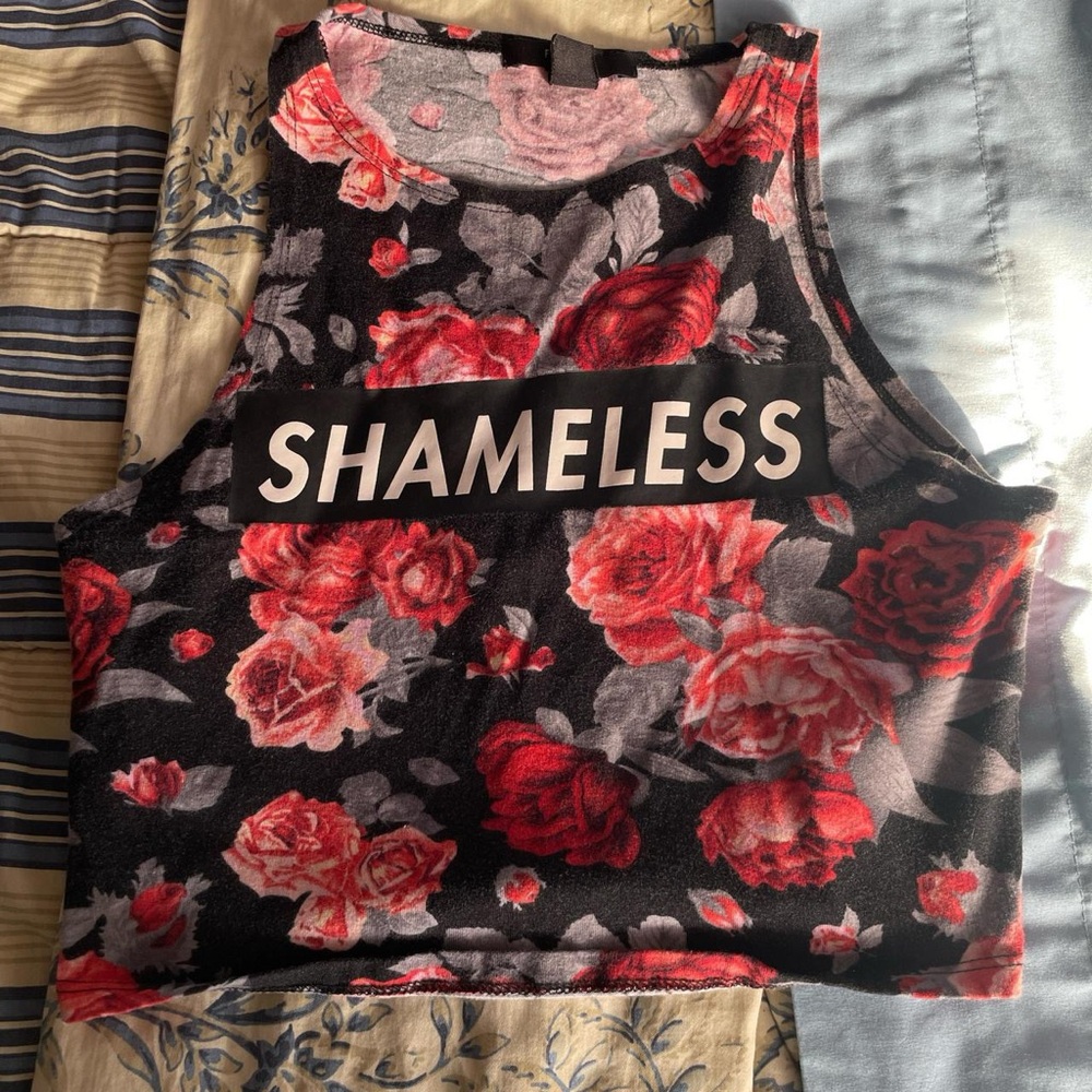 Forever 21 “shameless” crop top